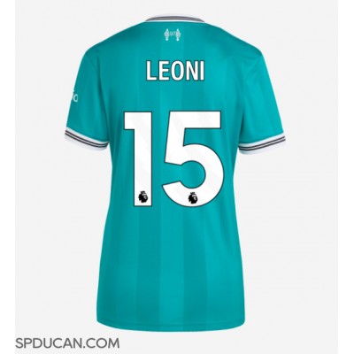 Zenski Nogometni Dres Liverpool Giovanni Leoni #15 Rezervni 2025-26 Kratak Rukav Zenski Nogometni Dres Liverpool Giovanni Leoni #15 Rezervni 2025-26 Kratak Rukav
